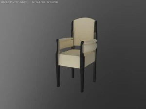 id50034 classic arm chair 3D Model