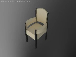 id50034 classic arm chair 3D Model
