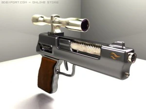 laser pistol 3D Model