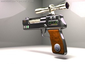 laser pistol Modello 3D