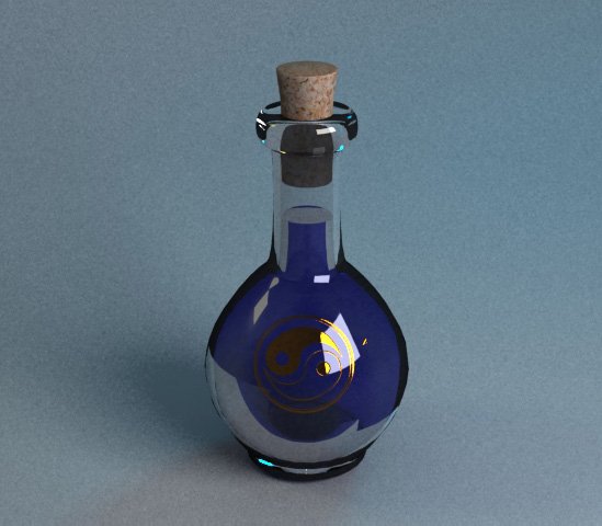 manna and hiling potions Modelo 3D .c4d .max .obj .3ds .fbx .stl .blend 