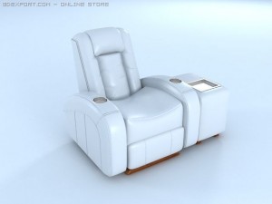 wall recliner armchair Model 3D