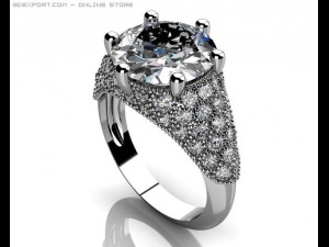 solitaire ring demonstration 3D Model