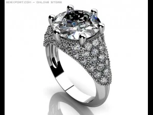 dimostrazione dell'anello solitario Modello 3D