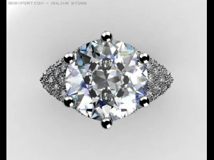 solitaire ring demonstration 3D Model