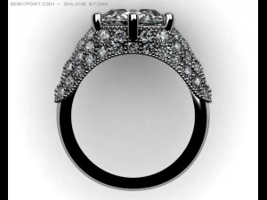 solitaire ring demonstration 3D Model