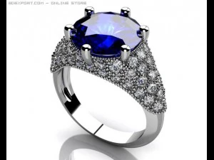 solitaire ring demonstration 3D Model