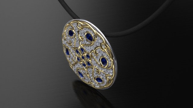 symmetricapendant 3D Модель .c4d .max .obj .3ds .fbx .stl .blend 