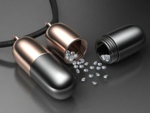 ciondolo porta pillola avvelenata Modello 3D