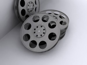 3d film reel model Modelo 3D