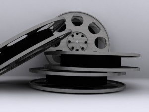 3d film reel model Modelo 3D
