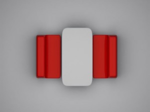 sixties diner seat and table 3D 모델