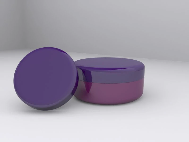 pote de creme cosmético Modelo 3D .c4d .max .obj .3ds .fbx .stl .blend