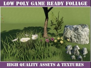 game foliage  low poly environment assets Model 3D