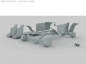 자동차 부품 2 3D 모델