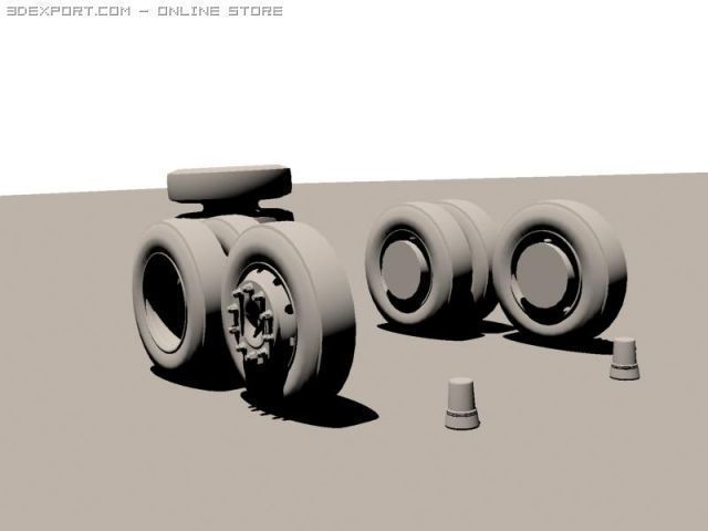 car parts 6 3D Model .c4d .max .obj .3ds .fbx .stl .blend 