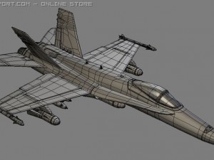 f18 airplane 3D Модель