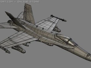 f18 airplane 3D Model