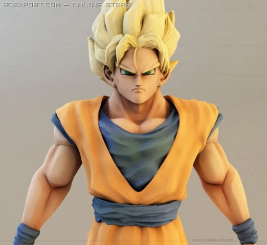 goku dbz 3D Model .c4d .max .obj .3ds .fbx .stl .blend 