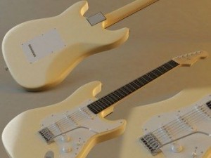 electric guitar 3D Модель