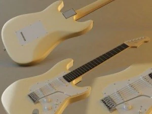 elektro gitar 3D Model