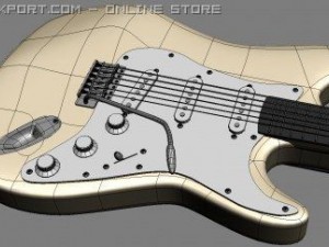 electric guitar 3D Модель