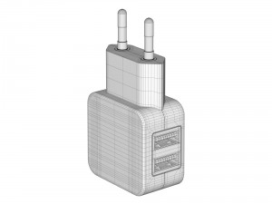 ac charger usb 02 3D Model
