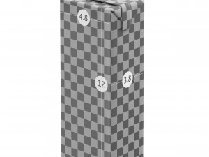 carton pack aseptic 3D 모델