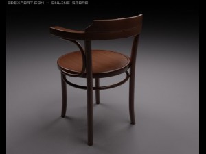 old wooden chair 3D Модель