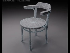 old wooden chair 3D Model