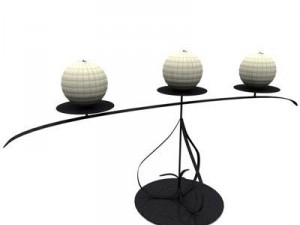 table lamp and candles set of 3 Modelo 3D