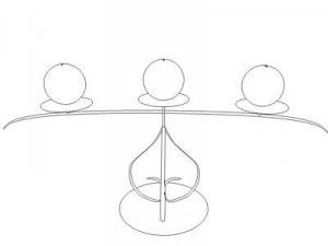 table lamp and candles set of 3 Modelo 3D