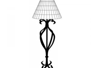 table lamp and candles set of 3 Modelo 3D