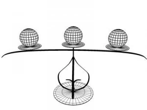 table lamp and candles set of 3 3D Model