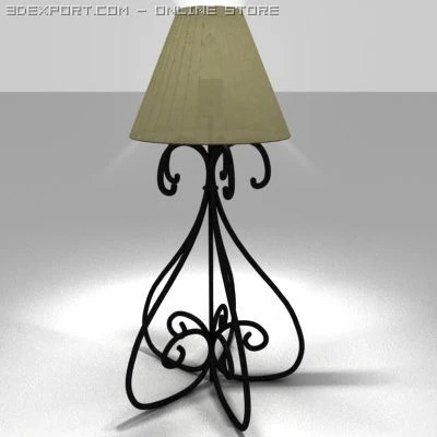 table lamp 3D Model .c4d .max .obj .3ds .fbx .stl .blend 