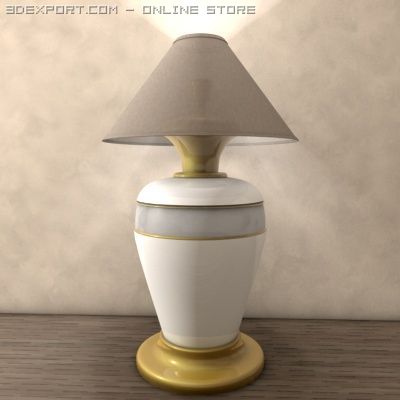 living room table lamp Model 3D .c4d .max .obj .3ds .fbx .stl .blend 