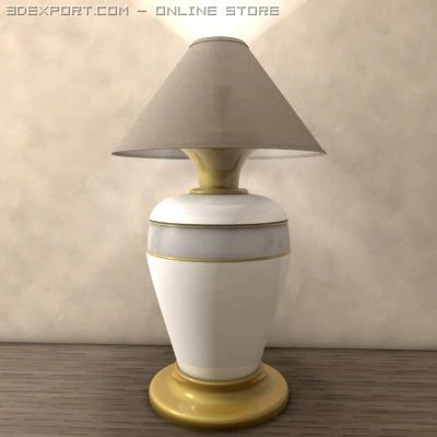 living room table lamp 3D Model .c4d .max .obj .3ds .fbx .stl .blend