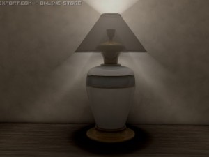 living room table lamp Model 3D