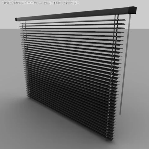 window blinds 3D Model .c4d .max .obj .3ds .fbx .stl .blend 