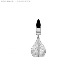 table lamp decorated Modèle 3D