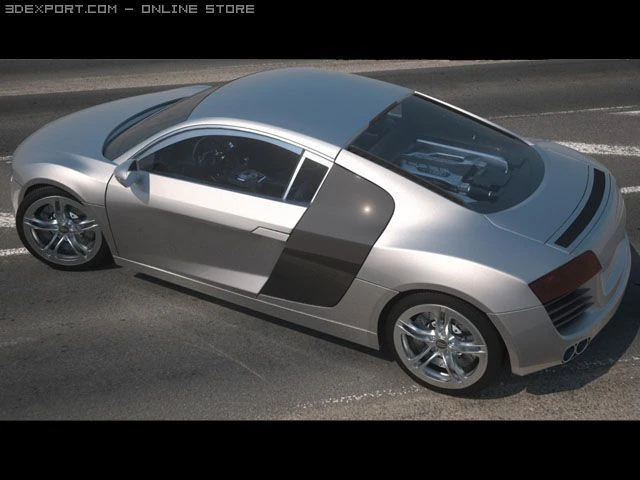 audir8fullby isashademani 3D Model .c4d .max .obj .3ds .fbx .stl .blend