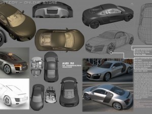 audir8fullby isashademani 3D मॉडल