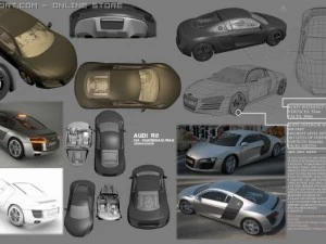 audir8fullby isashademani 3D Model