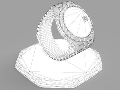 Sky-Dweller Jubilee GreenDial Model 3D