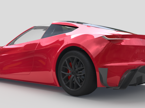 Tesla Roadster Model 3D