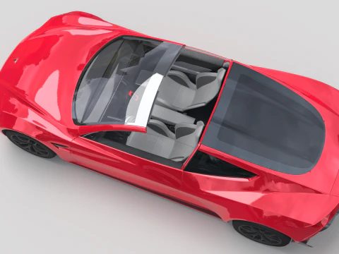 Tesla Roadster 3D Model