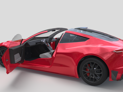 Tesla Roadster Model 3D