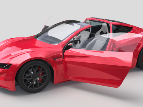 Tesla Roadster Model 3D