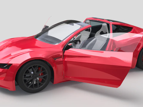 Tesla Roadster 3D Model