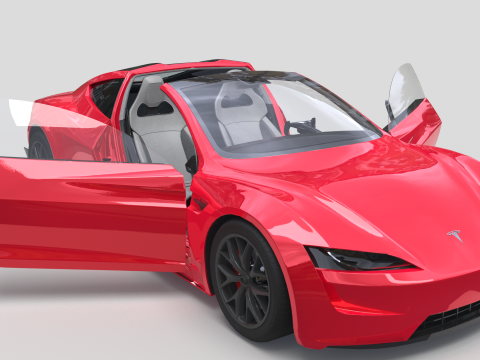 Tesla Roadster Model 3D